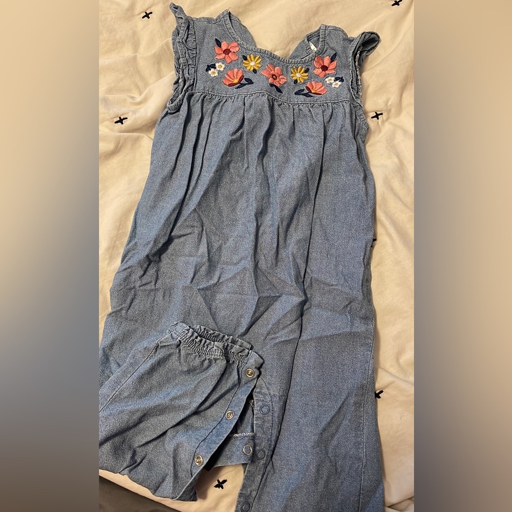 Toddler girls tank top pants jumpsuit